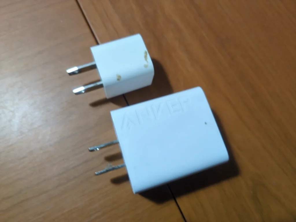 急速充電器の大きさを比較